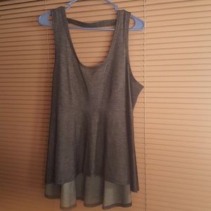 Denim cloth top - Dots XL